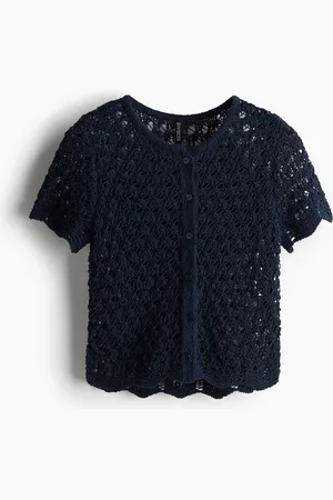 H&M Lyhythihainen reikäneuletakki