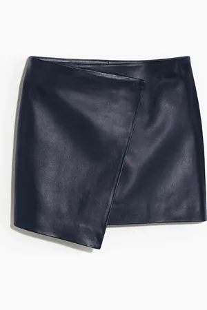 H&M Nahkainen kietaisuhame