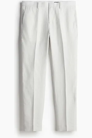 H&M Pellavaiset puvunhousut Slim Fit