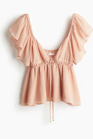 H&M Röyhelöhihainen sifonkipusero