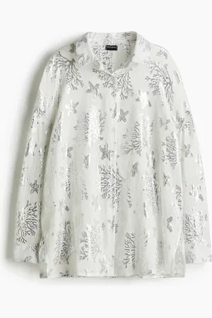 H&M Starfishmetallic Jacquard Shirt