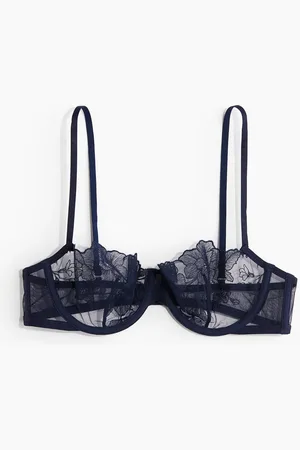 H&M Kirjaillut balconette-rintaliivit