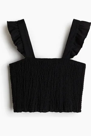 H&M Lyhyt smokkirypytetty toppi
