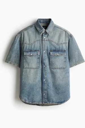H&M Lyhythihainen farkkupaita Loose Fit