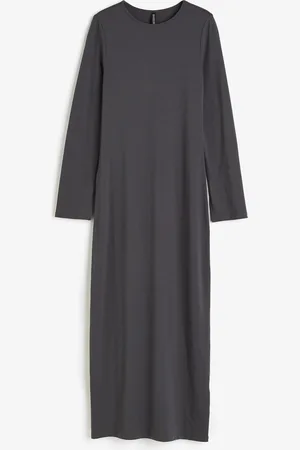 H&M Trikoinen bodycon-maksimekko