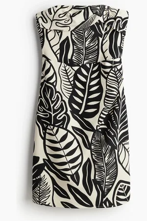 H&M Pellavasekoitteinen bandeau-mekko