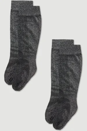 H&M 2-pack Ines Shimmery Sukat 40 Den - Musta