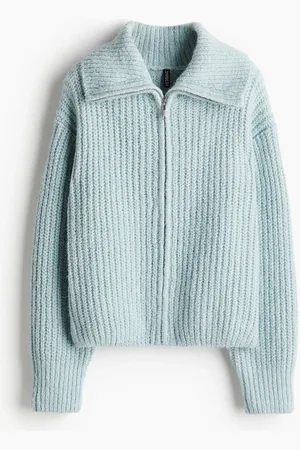 H&M Vetoketjullinen ribbineuletakki