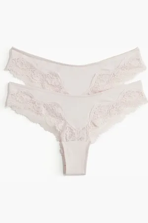 H&M 2 kpl mikrokuituisia brazilian-alushousuja