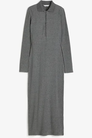 H&M Kauluksellinen trikoomekko