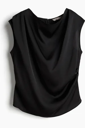H&M Poimutettu satiinipusero