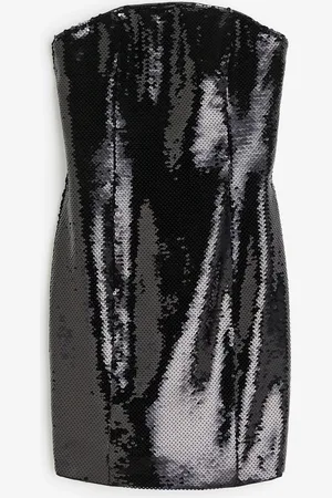 H&M Paljettikoristeinen bandeau-mekko