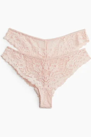 H&M 2 kpl pitsisiä brazilian-alushousuja