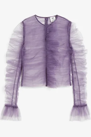 H&M Röyhelöinen tyllipusero