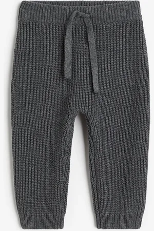 H&M Puuvillaiset ribbineulehousut