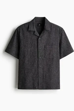 H&M Pellavasekoitteinen laakakauluspaita Regular Fit