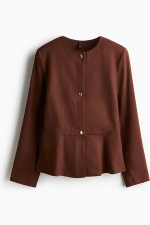 H&M Pellavasekoitteinen peplum-takki