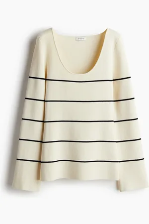H&M Syvään uurrettu neulepusero