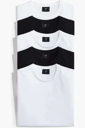 H&M 5 kpl T-paitoja Slim Fit