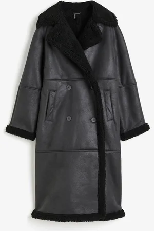 H&M Kaksirivinen teddyvuorinen takki