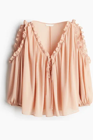 H&M Cold shoulder -sifonkipusero