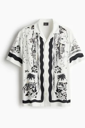 H&M Painokuvioinen laakakauluspaita Regular Fit