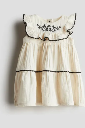 H&M Kirjailtu musliinimekko