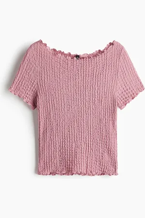 H&M Rypytetty overlock-reunainen pusero