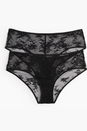 H&M 2 kpl pitsisiä hipster-alushousuja