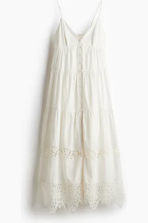 H&M Pitsireunainen naruolkainmekko