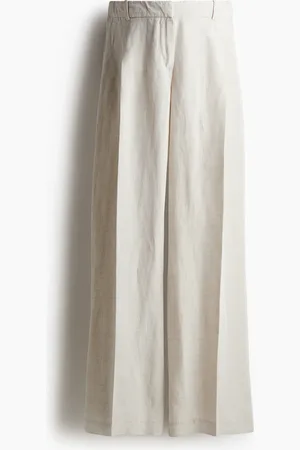 H&M MAMA Pellavasekoitteiset Before & After -housut