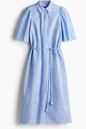 H&M Broderie anglaise -paitamekko