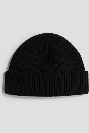 H&M Puuvillainen ribbineulepipo