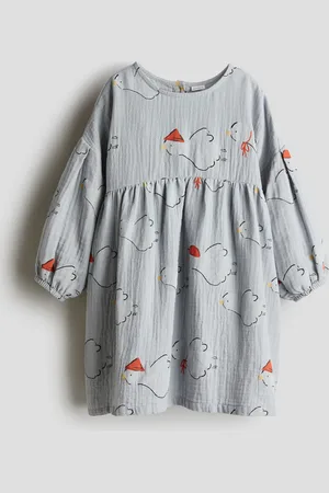 H&M Puuvillamusliininen mekko