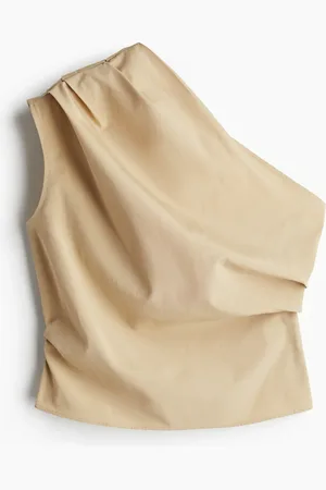 H&M Poimutettu one shoulder -toppi