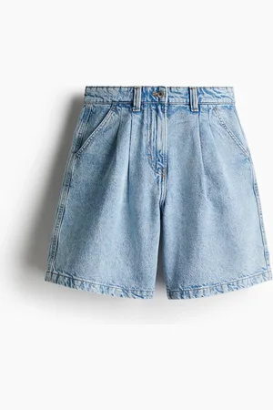 H&M Pliseeratut farkkushortsit