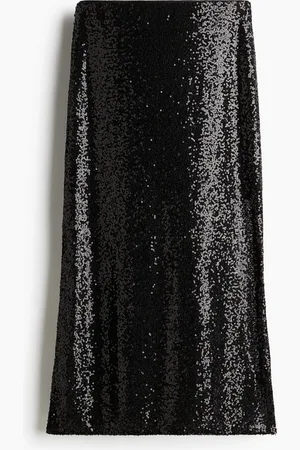 H&M Paljettikoristeinen midihame