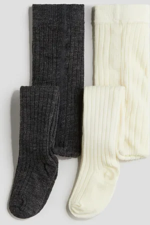 H&M 2 kpl villasekoitteisia sukkahousuja