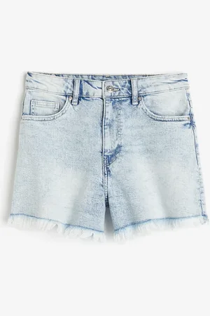 H&M Korkeavyötäröiset farkkushortsit
