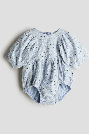 H&M Broderie anglaise -haalari - Sininen