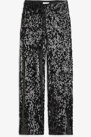 H&M Paljettikoristeiset housut