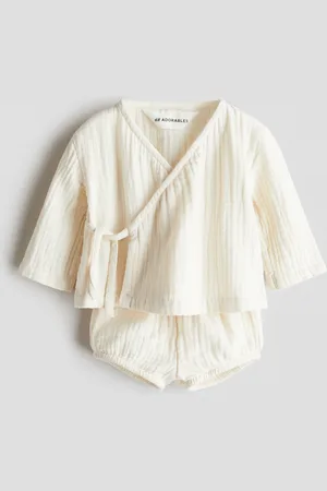 H&M Kaksiosainen puuvillamusliininen setti