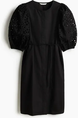 H&M Broderie anglaise -hihainen mekko