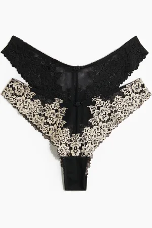 H&M 2 kpl pitsisiä brazilian-alushousuja