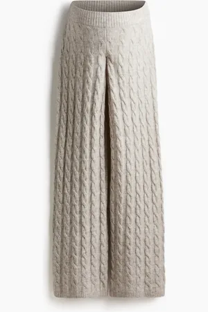 H&M MAMA Before & After -palmikkoneulehousut