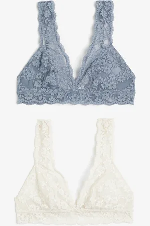 H&M 2 kpl pehmeitä pitsirintaliivejä