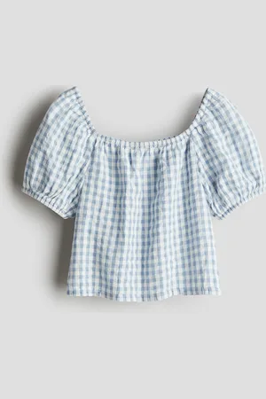 H&M Puuvillainen seersucker-pusero