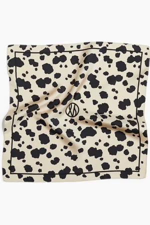 H&M Dalmatialaiskuvioinen Huivi Hiekka - Silkki