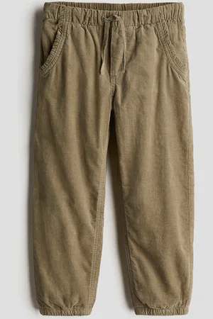 H&M Puuvillavakosamettiset joggersit