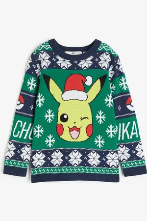 H&M Puuvillainen kirjoneulepusero